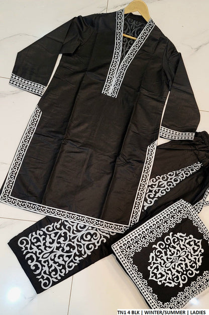 TN1 4 Pakistani women's katan outfit full view