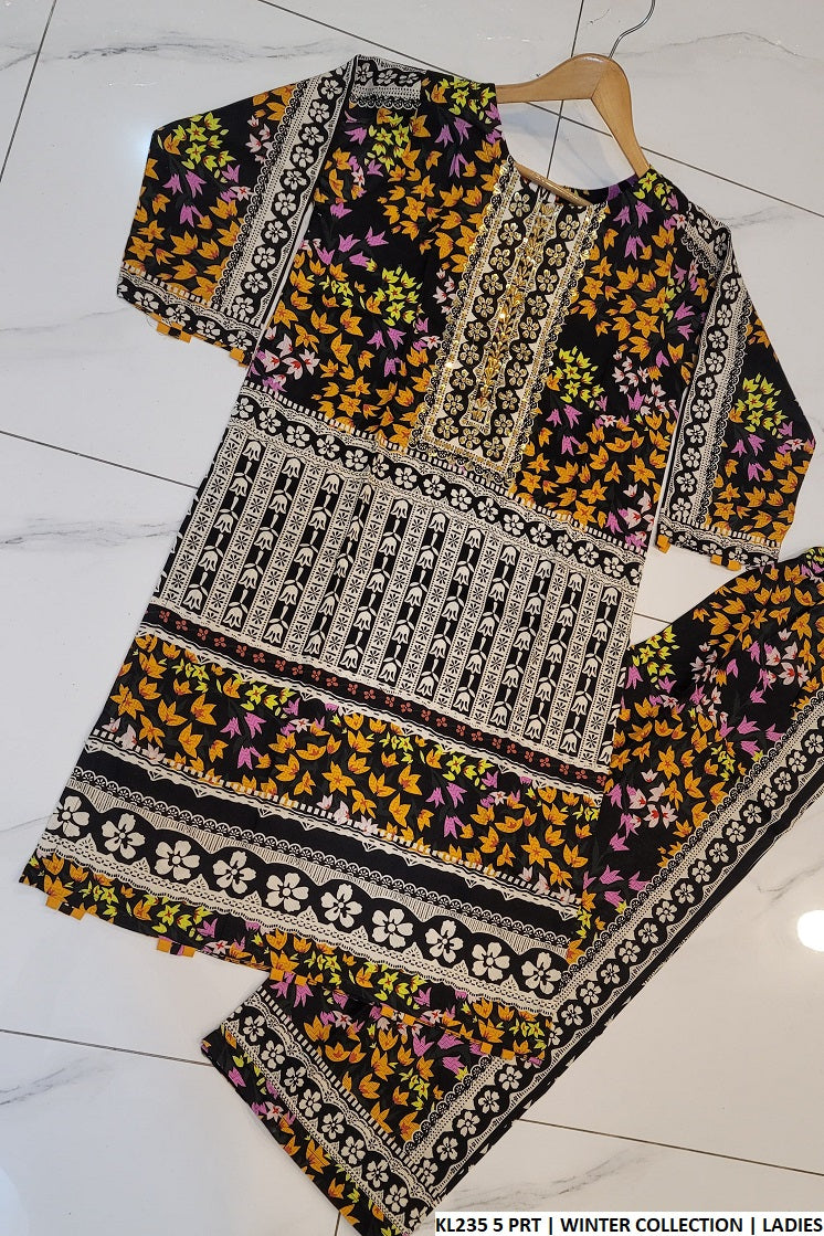 KL235 5 Cotrise Pakistani women's straight shirt side view