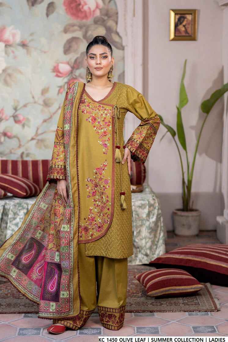 KC 1450 OLIVE LEAF | FARSHI SHALWAR