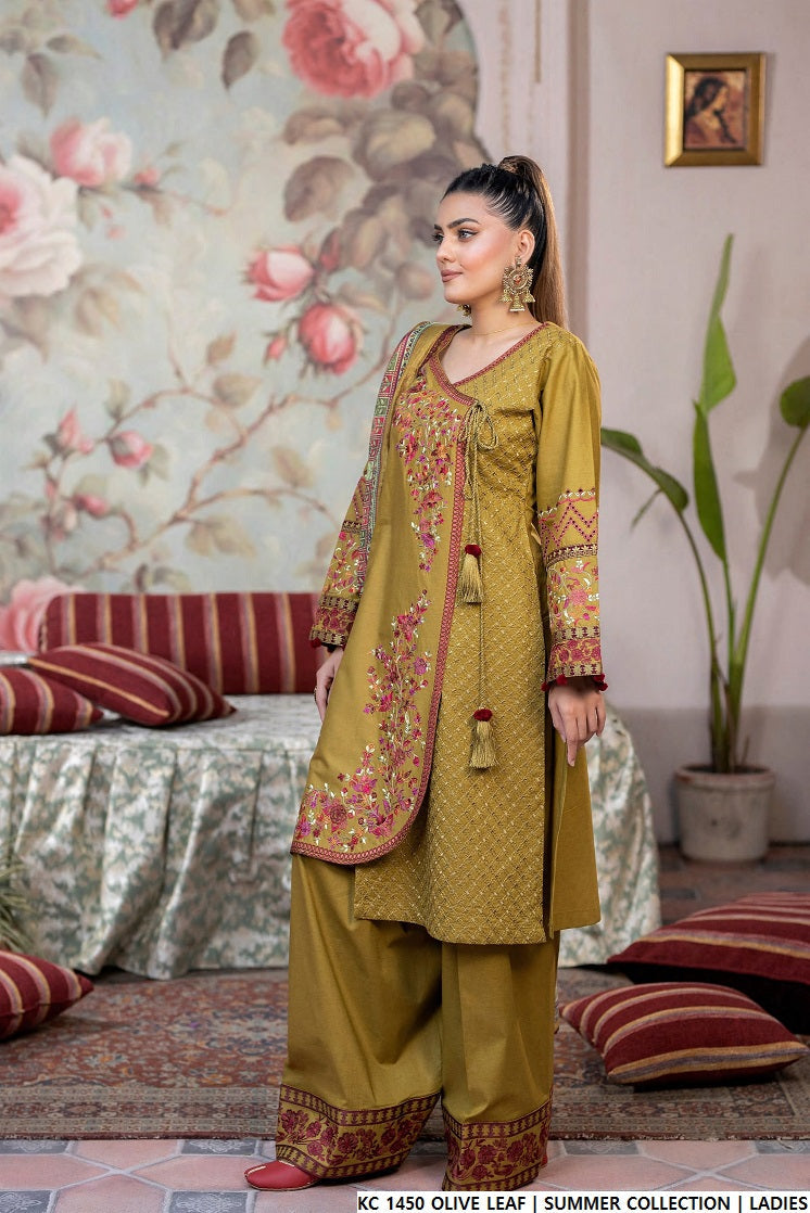 KC 1450 OLIVE LEAF | FARSHI SHALWAR