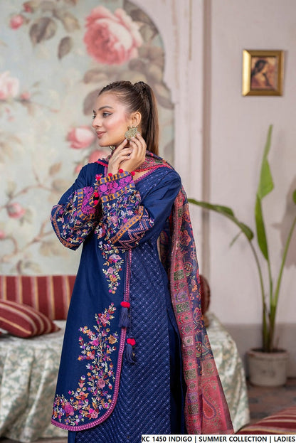 KC 1450 INDIGO | FARSHI SHALWAR