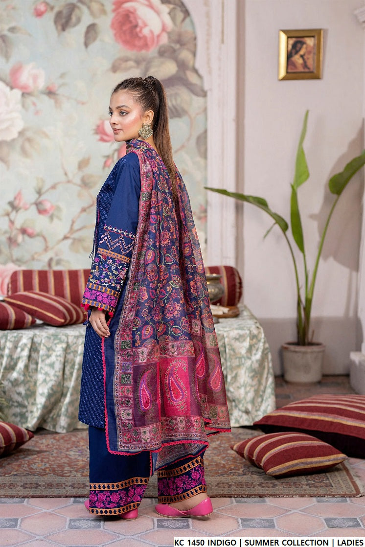 KC 1450 INDIGO | FARSHI SHALWAR