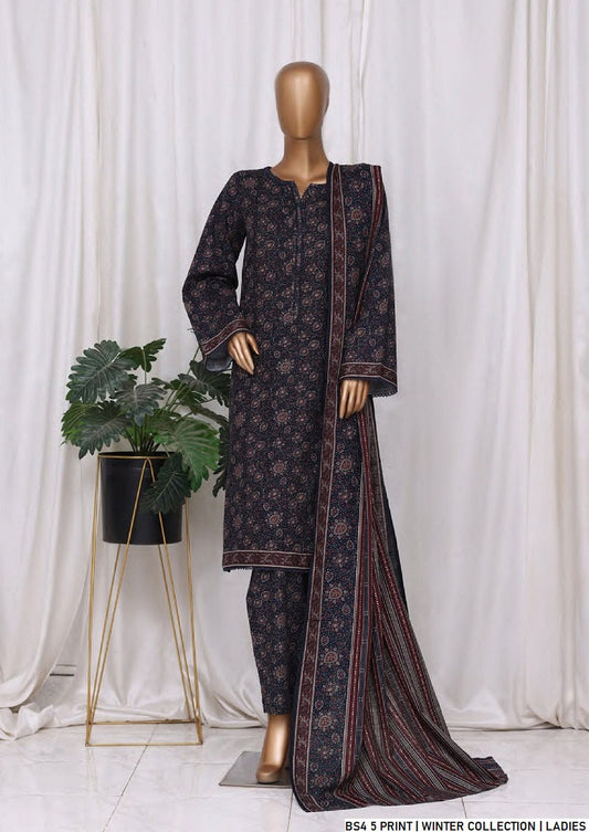Pakistani women's lawn A-Line printed casual shirt side view