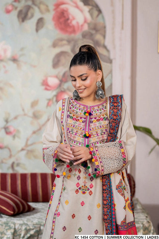 KC 1454 BEIGE | FARSHI SHALWAR