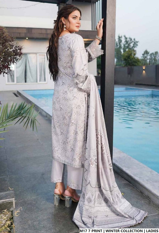 Pakistani women's lawn A-Line printed casual shirt side view