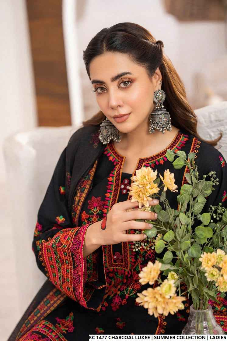 KC 1477 CHARCOAL LUXE | FARSHI SHALWAR