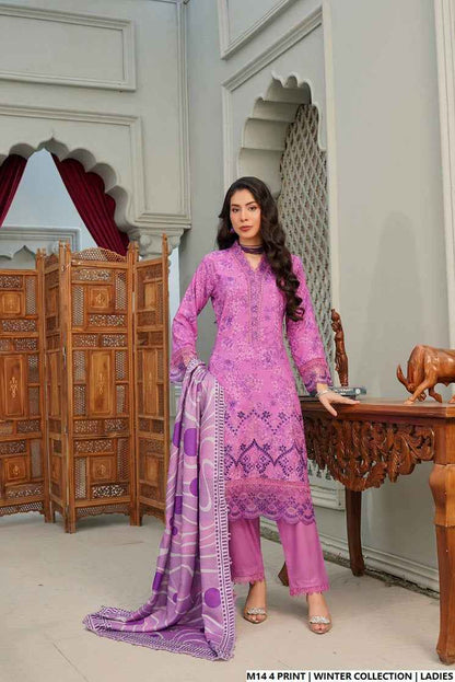 Pakistani women's lawn A-Line printed casual outfit detail view
