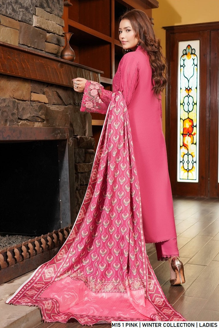 Pakistani women's pink lawn A-Line casual shirt detail view