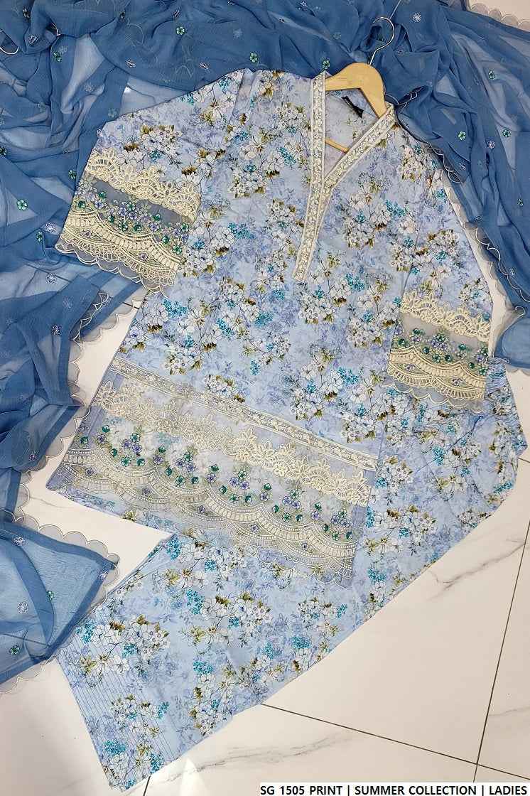 SG 1505 PRINT| FARSHI SHALWAR