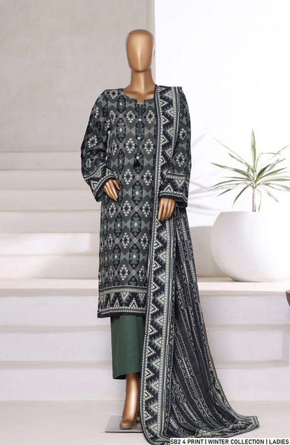 Pakistani women's lawn A-Line printed casual shirt side view