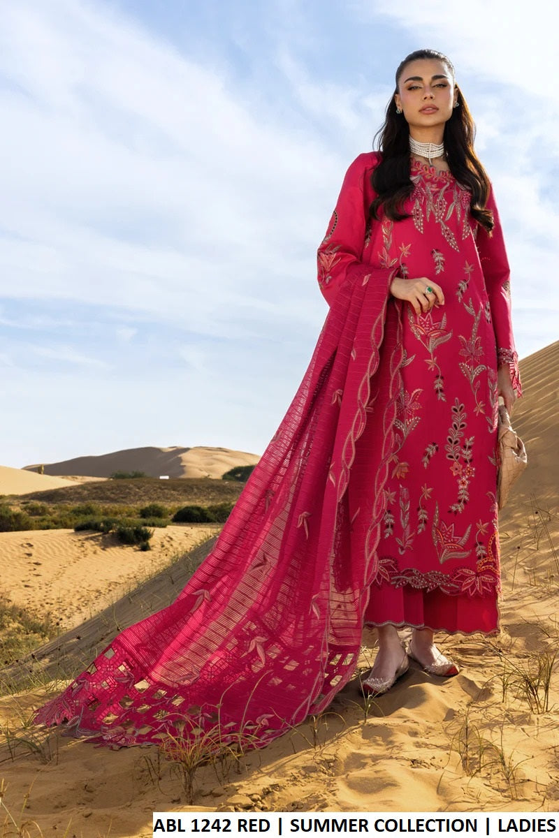 Maroon cotton Pakistani women's A-Line shirt side view
