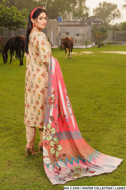 Pakistani women's skin lawn A-Line casual shirt detail view