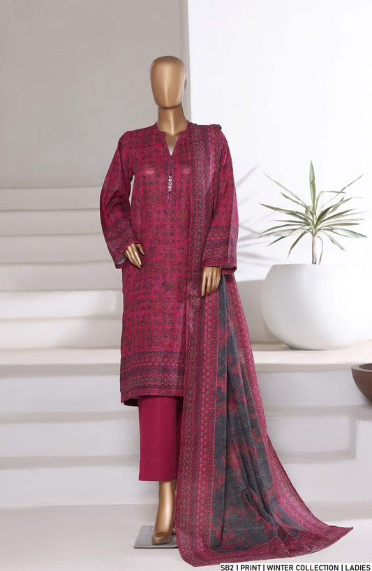 Pakistani women's lawn A-Line printed casual shirt side view