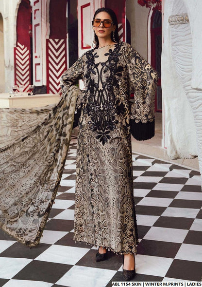 Printed lawn straight shirt - Pakistani women's casual summer outfit with lawn trouser and digital print dupatta front view