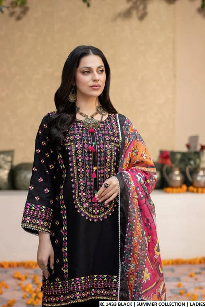 KC 1433 BLACK | FARSHI SHALWAR