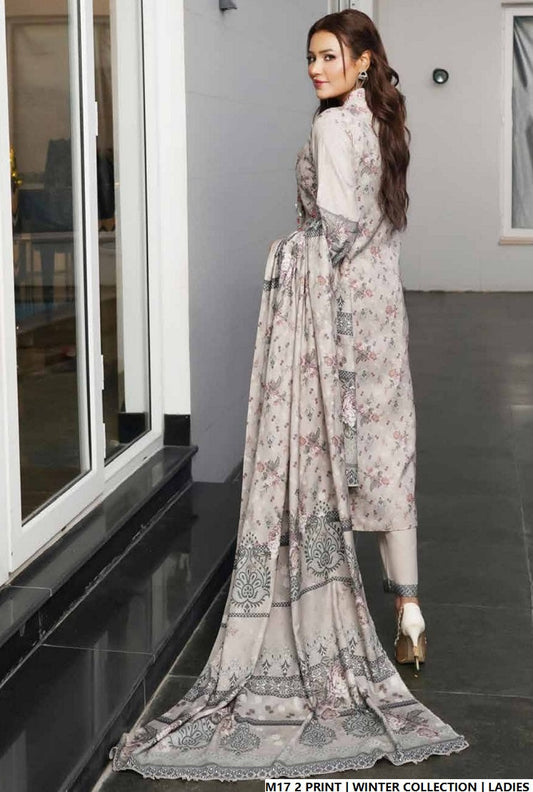 Pakistani women's lawn A-Line printed casual shirt side view