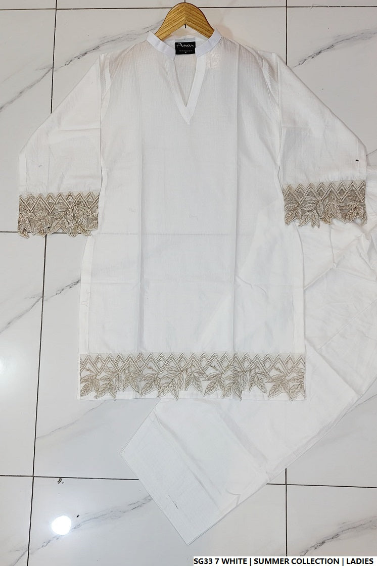 SG33 7 WHITE | FARSHI SHALWAR