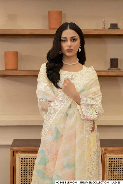 KC 1435 LEMON | FARSHI SHALWAR