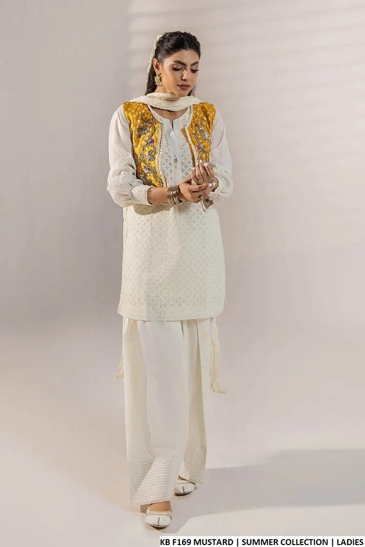 KB F169 MUSTURD | FARSHI SHALWAR
