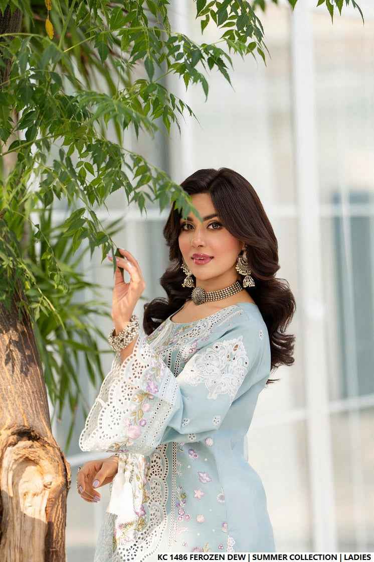 KC 1486 FEROZEN DEW | FARSHI SHALWAR