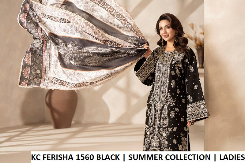 Pakistani women's black cotton long straight shirt plazo back view