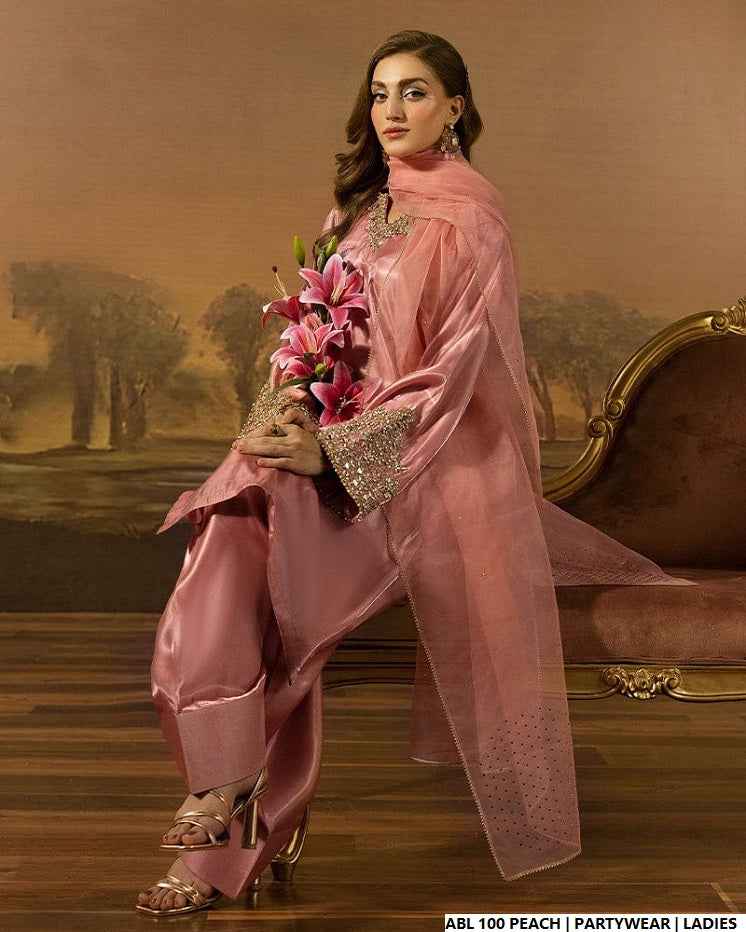 ABL 100 PEACH | FARSHI SHALWAR