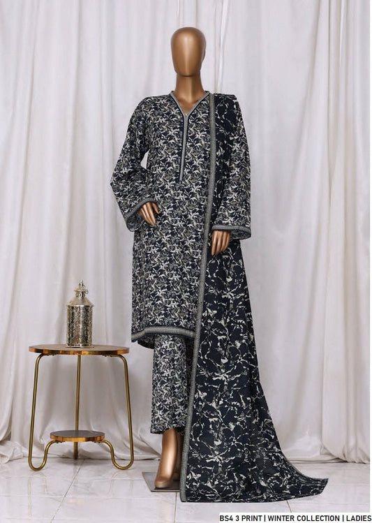Pakistani women's lawn A-Line printed casual shirt side view