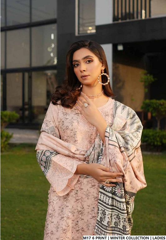 Pakistani women's lawn A-Line printed casual shirt side view