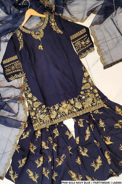 PNW 6312 Chiffon Ready to Wear 3 Piece Suit