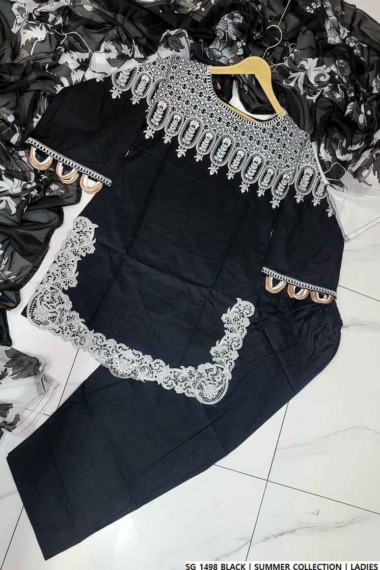 SG 1498 BLACK | FARSHI SHALWAR