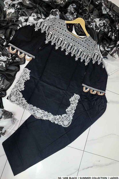 SG 1498 BLACK | FARSHI SHALWAR