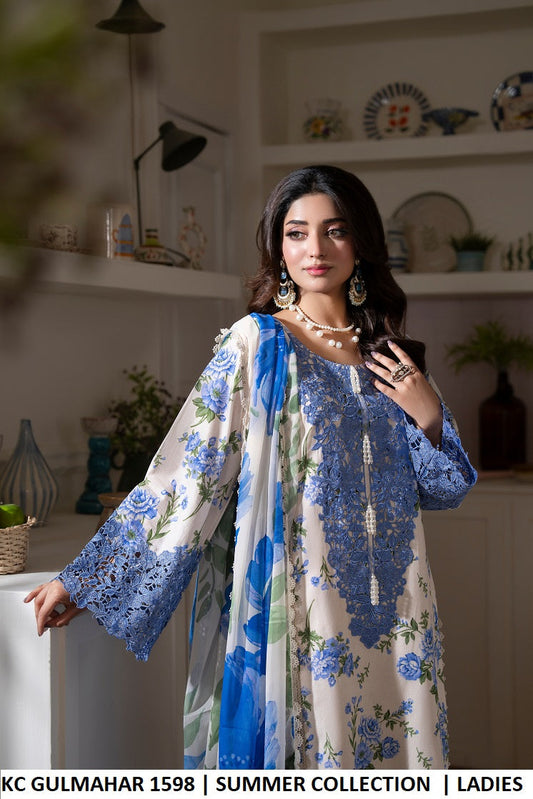 Karma Gul-Mahar 1598 Bluebell Ivory