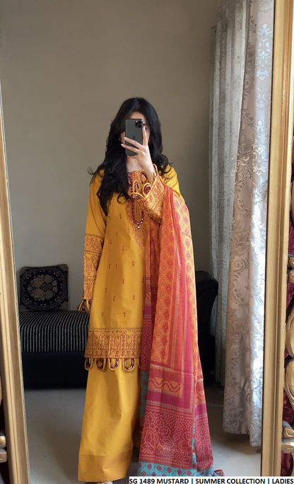 SG 1489 MUSTARD | FARSHI SHALWAR