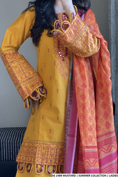 SG 1489 MUSTARD | FARSHI SHALWAR