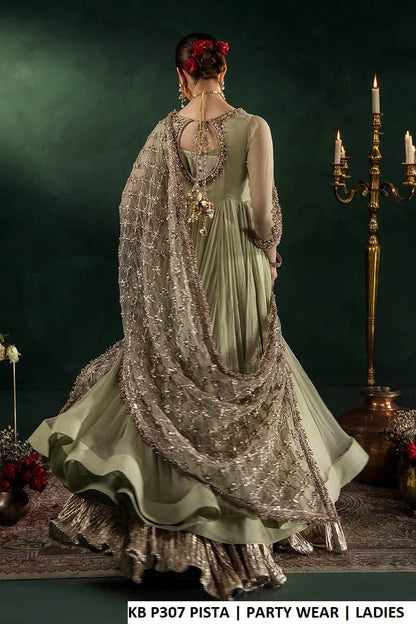 KB P307 PISTA - Pista Crinkle Chiffon Frock