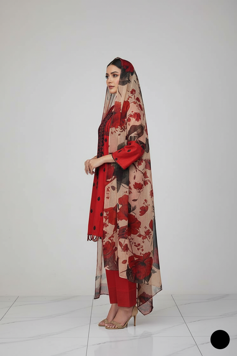 SG 1500 RED | FARSHI SHALWAR