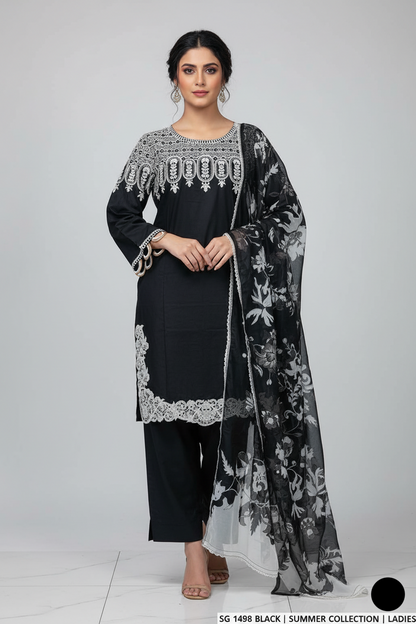 SG 1498 BLACK | FARSHI SHALWAR