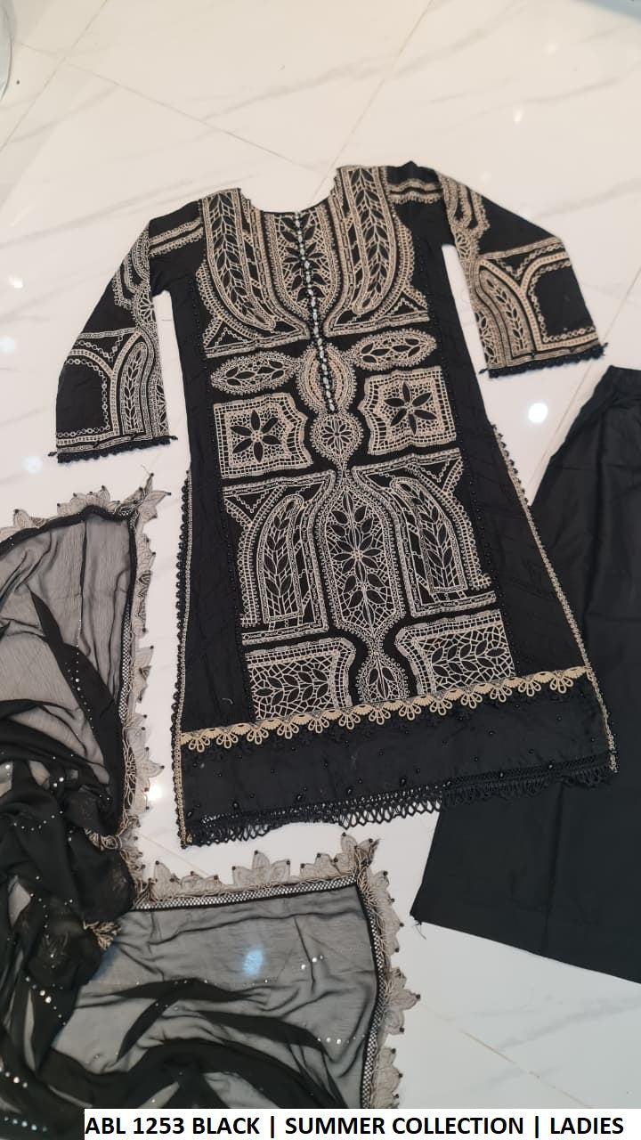 Pakistani women's cotton A-Line shirt plazo back view