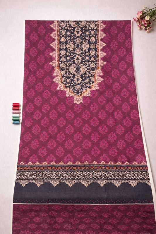 Khaddar single shirt - Pakistani women's winter casual warm khaddar shirt front view