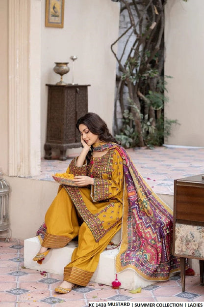 KC 1433 MUSTARD | FARSHI SHALWAR