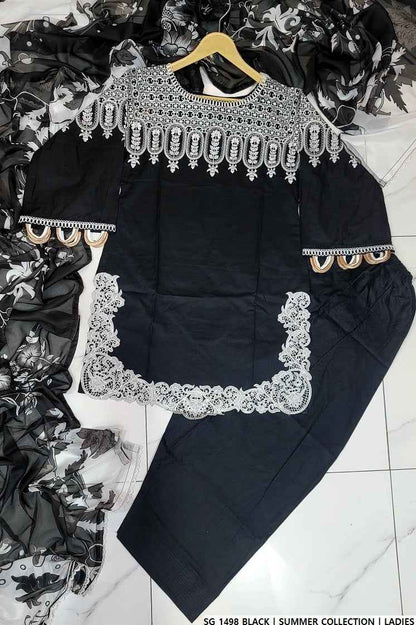 SG 1498 BLACK | FARSHI SHALWAR