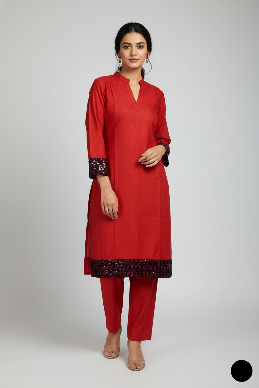 SG33 9 RED | FARSHI SHALWAR