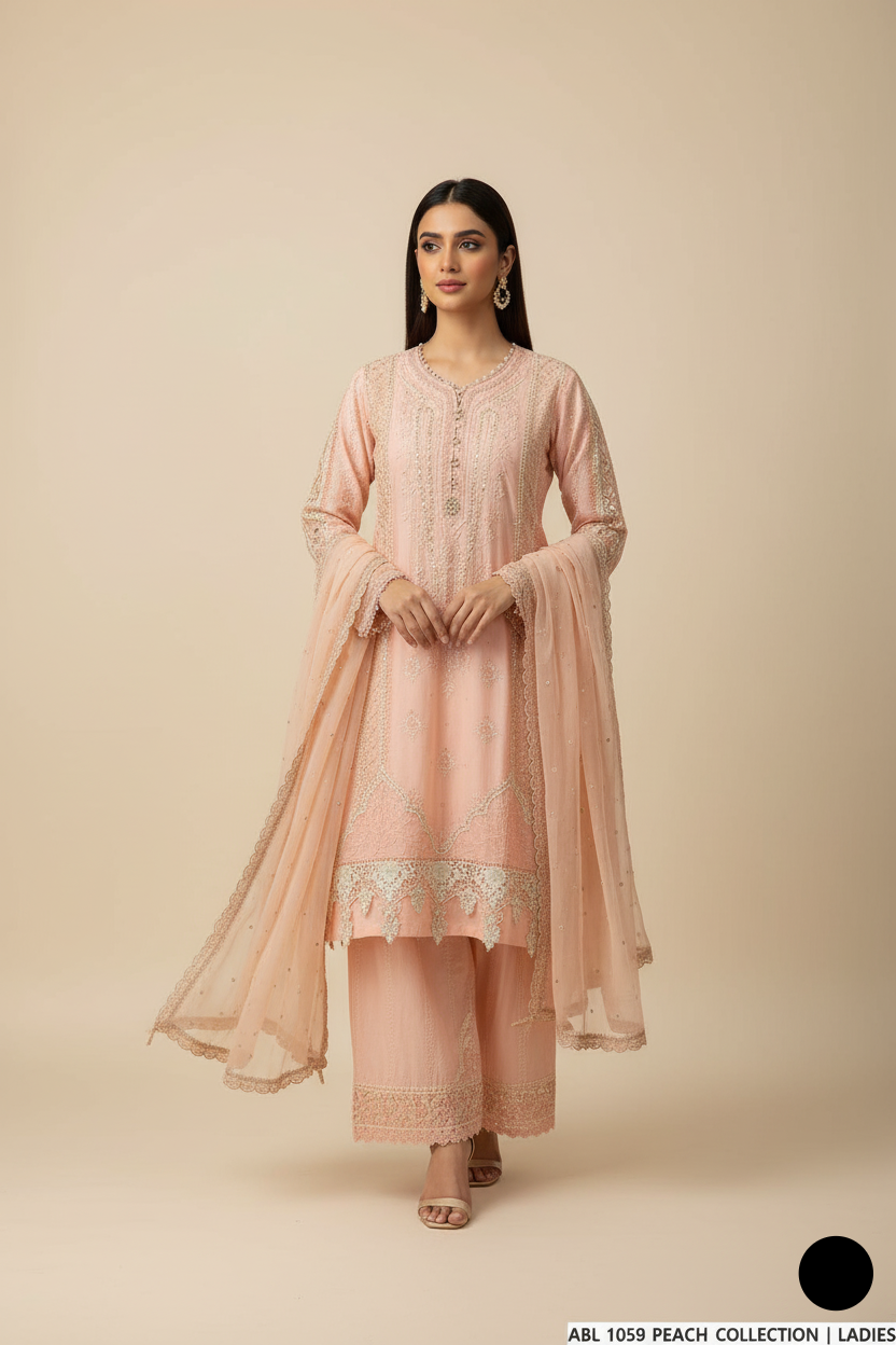 ABL 1059 PEACH | FARSHI SHALWAR