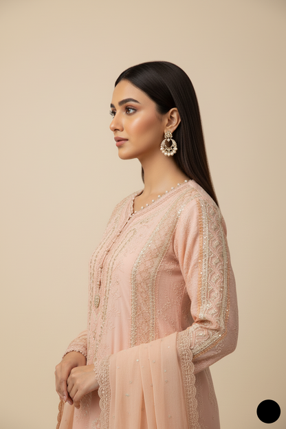 ABL 1059 PEACH | FARSHI SHALWAR