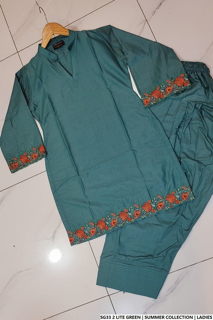 SG33 2 | LITE GREEN | FARSHI SHALWAR