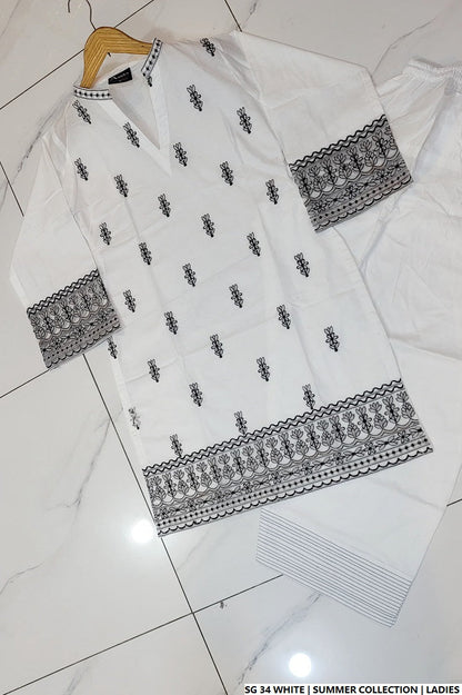 SG 34  WHITE | FARSHI SHLWAR