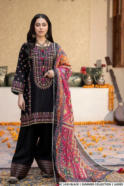 KC 1433 BLACK | FARSHI SHALWAR
