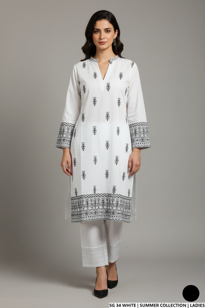 SG 34  WHITE | FARSHI SHLWAR