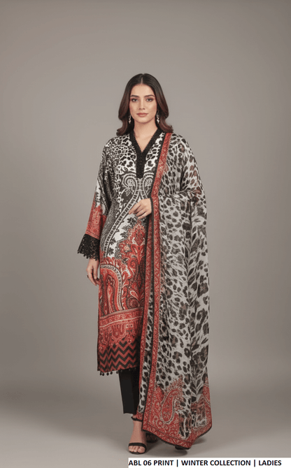 Printed lawn straight shirt - Pakistani women's casual summer outfit with lawn trouser and digital print dupatta front view