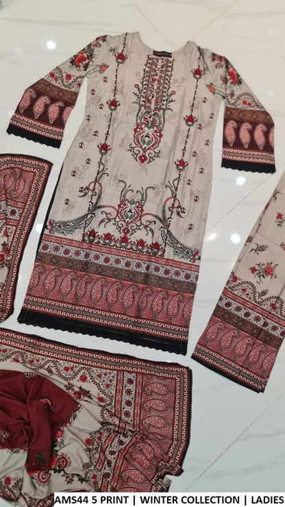 Pakistani women's viscose casual straight shirt back view